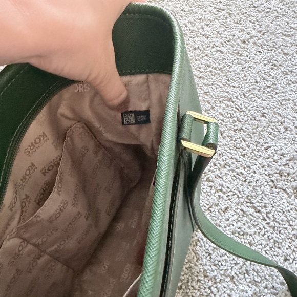 Michael Kors Sady Medium Saffiano Leather Tote Bag Green - Picture 6 of 7